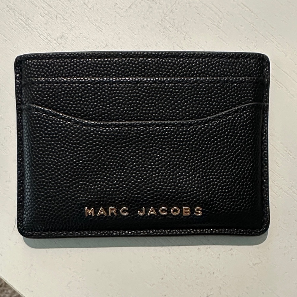 Marc Jacobs Black Leather Card Holder